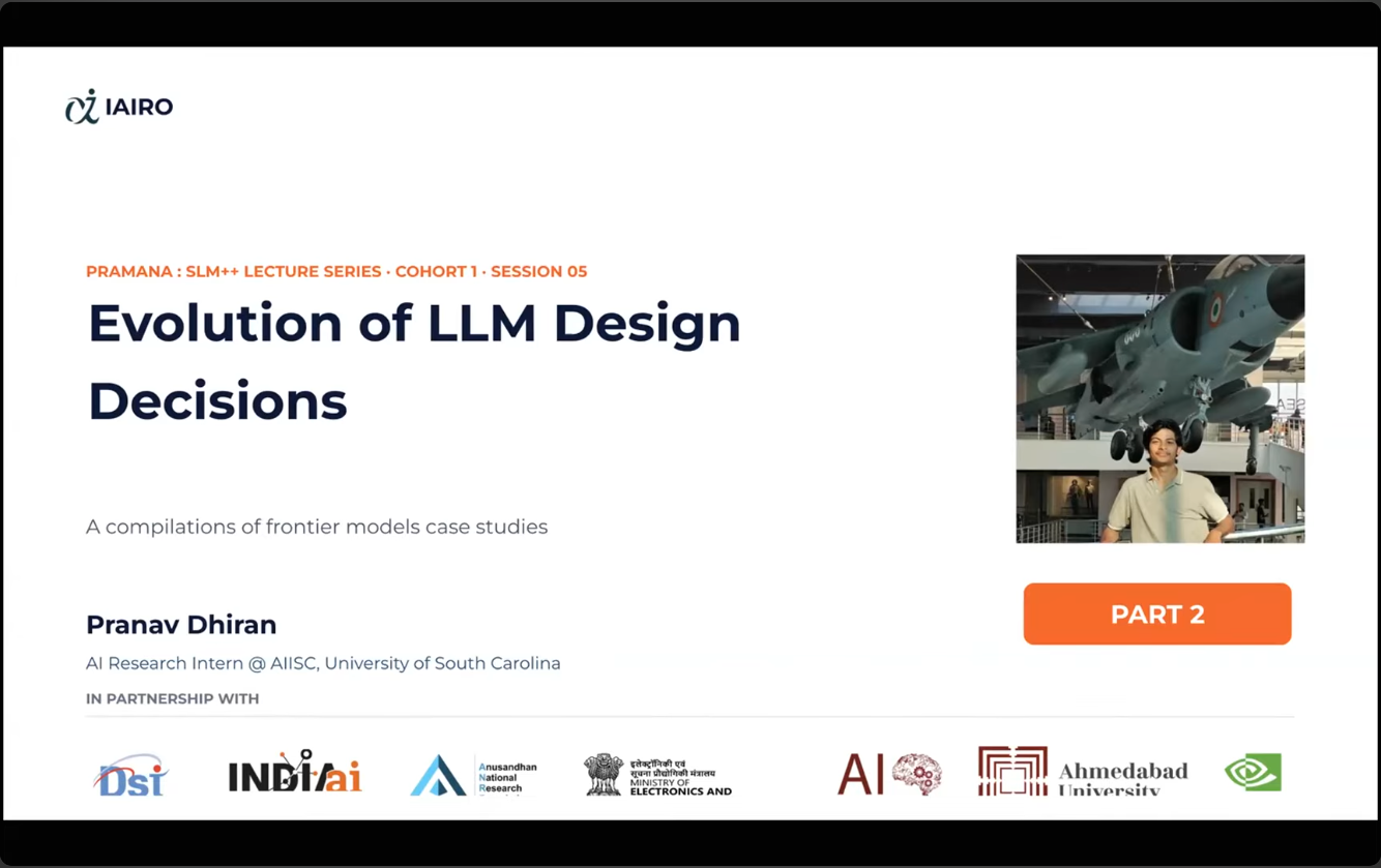 Evolution of LLM Design Decisions